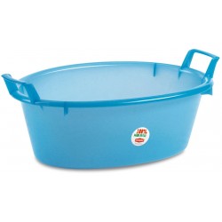 Bacinella In Plastica Ovale Azzurra diam. cm. 50 lt. 16