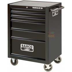 BAHCO CARRELLO CASSETTIERA PORTAUTENSILI A 6 CASSETTI MODELLO 1470K6 NERO MISURE CM. 67,7x50,1x95h.