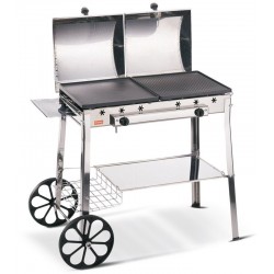 BARBECUE A GAS FERRABOLI MODELLO STEREO INOX cm 98x55x86h.