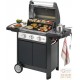 BARBECUE CAMPINGAZ A GAS GENESCO 3 CLASSIC DELUX L GRIGLIA E PIASTRA IN GHISA KW. 17,5