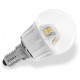 BEGHELLI LAMPADA A LED 56070 SFERA E14 W4,0 LUCE CALDA TRASPARENTE