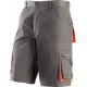 BERMUDA  65% POLIESTERE 35% COTONE MULTITASCHE  COLORE GRIGIO ARANCIO  TG  M XXXL