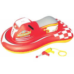 Bestway 41071 Acquascooter Wave Attack Rider con pistola ad acqua per bambini dai 3+ gonfiabile cm. 84