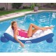 Bestway 43107 Materassino Rialzato Coolerz Luxury galleggiante da piscina e da spiaggia blu e bianca cm. 177 x 94