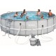 BESTWAY 56464 PISCINA CON TELAIO POWER STEEL FRAME CM. 549x132h.