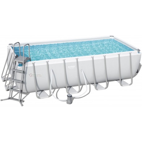 BESTWAY 56670 PISCINA CON TELAIO COMPLETA CM. 488x244x122h.