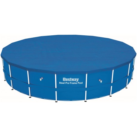 Bestway 58039 TELO TOP COPERTURA COPRIPISCINA PISCINA Steel Pro Frame DIAM. CM. 549