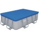 BESTWAY 58231 TELO TOP COPERTURA PISCINA CON TELAIO DIAM. CM. 282x186