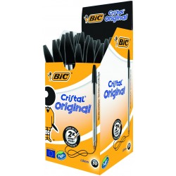 BIC CRISTAL PENNA A SFERA CON PUNTA MM. 1 DI COLORE NERA