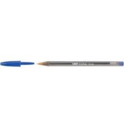 BIC Cristal penna punta fine in metallo colore blu