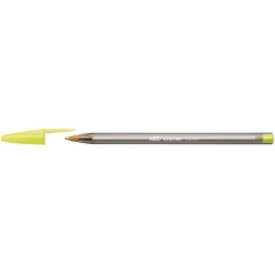 BIC Cristal penna punta fine in metallo colore giallo