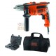 BLACK AND DECKER TRAPANO ELETTRICO A PERCUSSIONE CON SET KR714S32-QS SET-32 WATT. 710