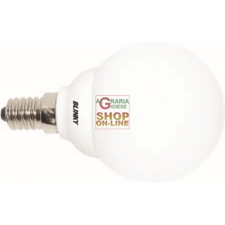 BLINKY LAMPADE BASSO CONSUMO SFERA CALDA E14 9W-410LM