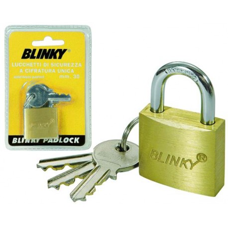 BLINKY LUCCHETTO IN OTTONE CIFRATURA UNICA MM. 40