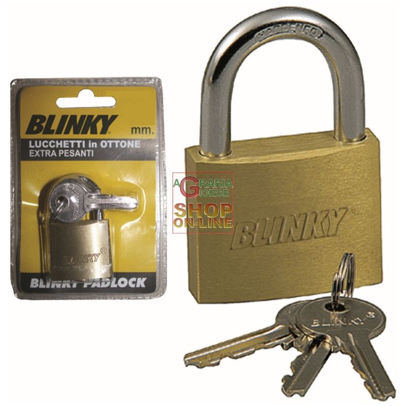 Acquista BLINKY LUCCHETTO OTTONE EXTRA-PESANTE