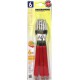 BONOMI SET FORCHETTE DA TAVOLA 6 PEZZI IN ACCIAIO INOX MANICO ROSSO