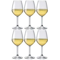 BORMIOLI SET 6 BICCHIERI CALICE IN VETRO DIVINO PER VINO BIANCO CL. 53