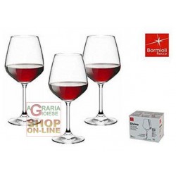 BORMIOLI SET 6 BICCHIERI CALICE IN VETRO DIVINO PER VINO ROSSO CL. 53