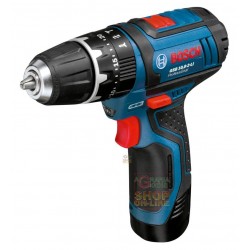 BOSCH TRAPANO PERCUSSIONE CON 2 BATTERIE GSB 10,8-2 LI  2AH 10,8V