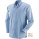 CAMICIA 70% COTONE 30% POLIESTERE GR  140 MQ  MANICA LUNGA  COLORE AZZURRO  TG  S M L XL XXL