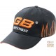 CAPPELLINO 100% COTONE CON VISIERA LOGO GB  COLORE NERO