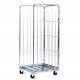 CARRELLO CON 3 SPONDE ZINCATO ROLL CONTAINER CM. 80x71x180h NUOVO