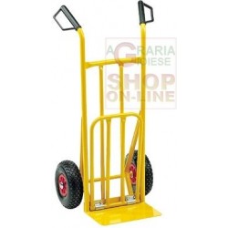 CARRELLO PORTACASSE JUPITER CON RUOTE GONFIABILI E BASE RIBALTABILE KG. 200