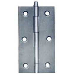 CERNIERA IN ACCIAIO ZINCATO STRETTA PERNO FISSO CM. 7x4 PZ.2