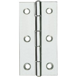 CERNIERE IN ACCIAIO INOX STRETTE 1-1/2 MM. 40 PZ. 2