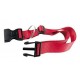 COLLARE PER CANI REGOLABILE IN NYLON ROSSO MM. 15x30/45