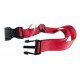 COLLARE PER CANI REGOLABILE IN NYLON ROSSO MM. 20x35/55