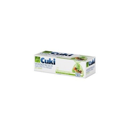 CUKI VERDEFRESCO SACCHETTI FRIGO PER VERDURE MICROFORATI CM 29x42 PZ. 20