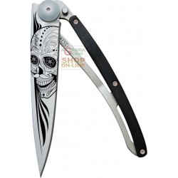 DEEJO TATTOO 37G LATINO SKULL GRANADILLA WOOD CHIUDIBILE LAMA INOX CM. 20,5