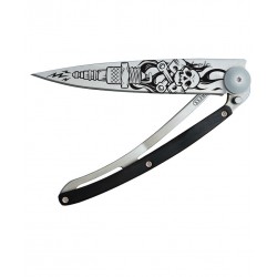 DEEJO WOOD 37G GRANADILLA WOOD BIKER COLTELLO CHIUDIBILE CM. 20,5