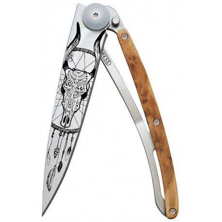 DEEJO WOOD 37G JUNIPER DREAMCATCHER COLTELLO CHIUDIBILE CM. 20,50