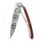 DEEJO WOOD TATOO 37G PADAUK LUCKY SKULL COLTELLO CHIUDIBILE CM. 20,5