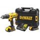 DEWALT TRAPANO CON 3 BATTERIE LITIO 18V 1,5 AH A PERCUSSIONE SENZA SPAZZOLE Mod. DCD795S2