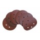 DISCO ABRASIVO CON VELCRO 6 FORI MM. 150 GR.180