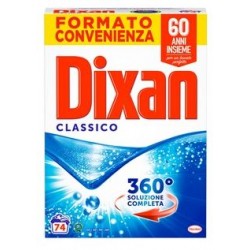 DIXAN DETERSIVO BUCATO LAVATRICE IN POLVERE CLASSICO FUSTONE 74 LAVAGGI