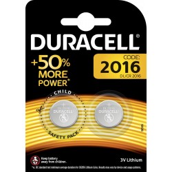 DURACELL BATTERIA A BOTTONE CR2016 W.3 PZ. 2