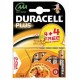 DURACELL PILE MINISTILO PLUS DURALOCK PZ. 4+4 MN 2400 PLUS