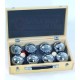 BOCCE PETANCA BLINKY SET-2X4 CASSETTA LEGNO PZ.8 GR. 720