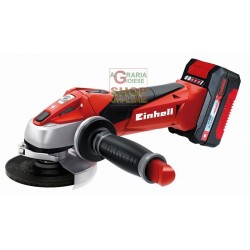 Einhell Smerigliatrice angolare a batteria 18v litio 1,5 ah TE-AG 18