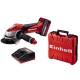 Einhell Smerigliatrice angolare a batteria litio 18v 3ah TE-AG 18/115