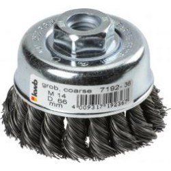 Einhell Spazzola a tazza filo di acciaio diam. 60 x 0,5 mm. intrecciata