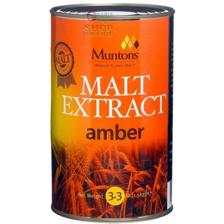 ESTRATTO DI MALTO NON LUPPOLATO AMBER PER BIRRE SCURE KG. 1,5