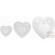 FACKELMANN 3 SOTTOTORTA IN CARTA A FORMA DI CUORE. 95X105 MM 145 PER 155MM 200X200 MM ART. 43520