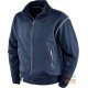 FELPA 65% POLIESTERE 35% COTONE GR  290 MQ  ZIP LUNGA  COLORE BLU  TG  S XXXL