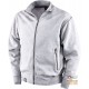 FELPA 65% POLIESTERE 35% COTONE GR  290 MQ  ZIP LUNGA  COLORE GRIGIO  TG  S XXXL