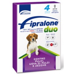 FIPRALONE DUO SPOT ON GATTO ANTIPARASSITARIO PER CANI MEDIA TAGLIA DA KG. 10 A 20 PZ. 4